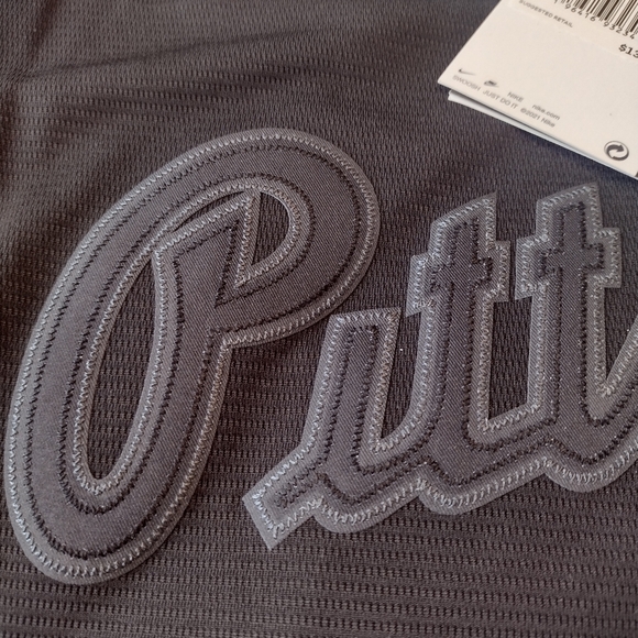 Nike Pittsburgh Pirates Ke'Bryan Hayes Jersey black gray men's size LARGE - Picture 5 of 9